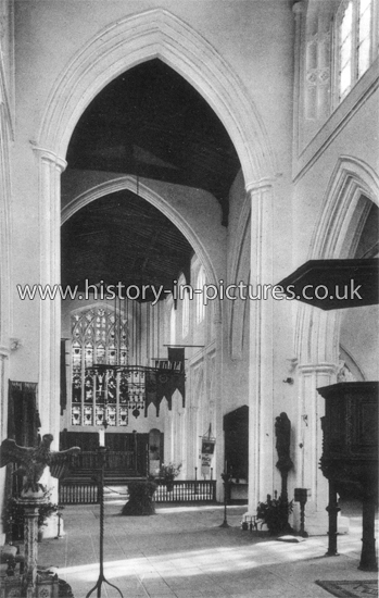 Interior, The Church, Thaxted, Essex. c.1920's